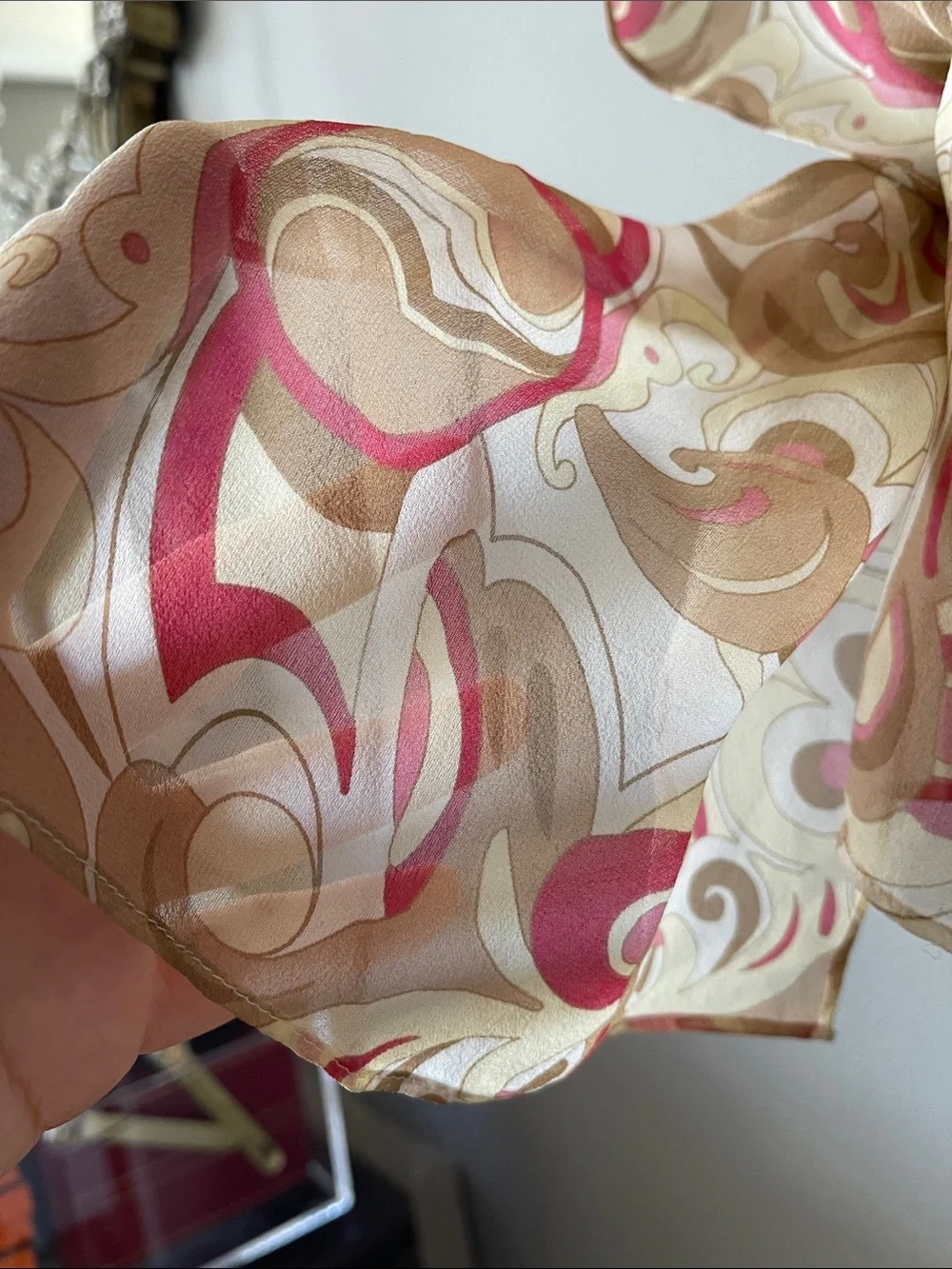 Pierre Cardin and one more chiffon Vintage Scarfs - 2